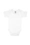BabiesBasic 100% Super Combed Cotton, Short Sleeves Romper/Bodysuit. Set of 3 - White, 9-12 Months - 3