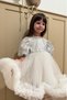Silver Sequin Detailed Skirt Frilly Girls' Baby Girl Evening Dress - 5