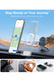 Strong Magnetic & Seamless Stand for Samsung Galaxy S25 Case, MagSafe, Slim Frosted Matte, Clear - 8