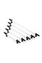 Zirve Elit 128 mm Furniture Kitchen Drawer Cabinet Wardrobe Handle Handle Handles - White-Black - 1 Pc