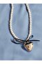 Necklace with Pearl and Heart - 4