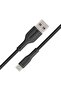 كابل USB إلى USB-C، بطول 2 متر، كابل شحن متين من السيليكون من النوع C مع شحن سريع 2 أمبير