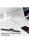 كابل شحن متعدد الأجهزة مع مخرجين USB-C PD100W، شاحن متوافق مع Apple Watch، - 3
