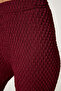 Textured Flexible Blouse Pants Suit Bordo Lzv0011 - 6