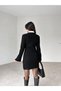 Dgn's Bat Sleeve-Soft Textured Midi Dress - 3