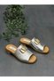 Orthopedic Women's Daily Slippers with Silver Leather Buckle - 7