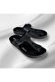 Unisex Black Light Sole Buckle Beach Sea Daily Flip Flops - 2