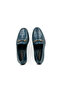 Genuine Crocodile Patterned Leather Rubber Injection Leather Sole Navy Blue Men's Shoes - K4602 - 5