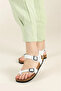 Women's White Daily Comfortable Sandals - 2