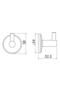 Serel Bianca Single Hanger Towel Holder Bathrobe Flux 140102009 - 2