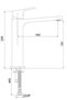 Tiera Medium Size Sink Faucet Matte Black 102188003C1 - 2