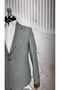 Slim Fit Swallow Collar Bag Pocket Suit - 2