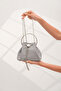Platinum Simkum Women's Evening Dress Wedding Bag with Handle and Chain Strap - 2