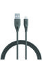 كابل USB-A إلى Lightning - 2 متر مضفر من النايلون، شحن ومزامنة