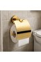 Serel Purity Toilet Paper Holder with Cover Gold Appearance 140113008A - 3