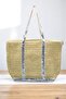 Women's Straw Bag. Beach Bag. Shoulder Bag. Sequin Straw Bag. - 3