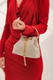 Gold Simkum Women's Evening Dress Wedding Bag with Handle and Chain Strap - 4