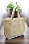 Women's Straw Bag. Beach Bag. Shoulder Bag. Sequin Straw Bag. - 5