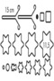 Delicia Christmas Tree Cookie Cutter Set – 16 Pieces, Grey - 4