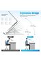 SKY-TOUCH Laptop Stand for Desk, Adjustable ABS+Silicone Foldable Portable Laptop Holder, Ventilated - 3
