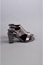 Select 0117 genuine leather heel shoes (8cm) platinum - 4