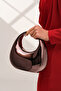Women's Black Shiny Metal Evening Dress Wedding Bag - 6