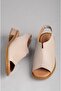 Seç 038 Genuine Leather Women Sandals with Heels Vizon - 7