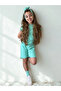 Mint Girl's 4-Piece Set – Ruffled Shorts T-Shirt Socks Band Combination