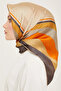 Sura Silk Scarf 91114D (S) 90 X 90 Smoked - 83 - 3