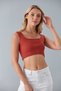 Women's Tile Strap Crop Top Blouse - 2