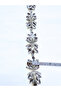 Sparkling Crystal Stone Embroidered Evening Dress and Bridal Belt Ribbon - Handmade Special Design - 2