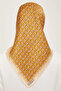 Sura Silk Scarf 9134D (S) 90 X 90 Gold - 05 - 4