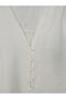V-Neck Buttoned Long Back Shirt -Ecru - 4
