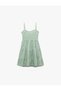 Lacing Detailed Sleeveless Rope Strap A-Line Openwork Mini Dress - 4
