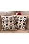 Bohemian Punch Embroidered Linen Throw Pillow Cover Set of 2 - 43X43 cm