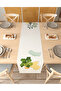 Vase Flower Bohemian Pattern Special Design Runner Printed Decorative Beige Tablecloth Modern Home Decoration