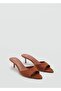 Kitten Heel Leather Sandals