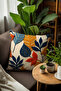 woven embroidery patterned digital print cushion cover. Double-sided hidden zipper 2-piece cushion cover - 3
