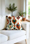 Digital Printed Punch Woven Patterned Throw Pillow Cover. Double Sided Hidden Zipper 2-Piece Throw Pillow Cover - 2