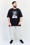 Men Sportswear Fit Short Sleeve Outdoor T-Shirt, Black - 4
