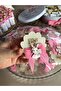 Glittered Oyster Baby Magnet with Bow and Figures (10 Pieces) - 2