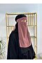 Single Tier Veil Medina Silkgi Rose Dry Color