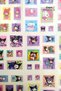Sanrio Themed 5 Sheets Flake Look Holographic Sticker Set – Kuromi, My Melody Letter Stickers - 5