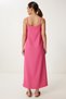 Strappy Flowy Stylish Dress Fuchsia Lgk0004 - 8