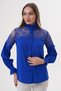 Large Size Crepe Shirt with Lace Detail - G0005 - 6