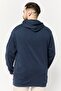 Men Long Sleeves Brand Logo Hoodie, Navy - 3