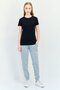 Women Sportswear Fit Short Sleeves Outdoor T-Shirt, Black - 4