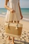 Jute Decorative 2-Color Beach Bag Bohemian Style Bag, Women's Bag - 4
