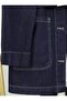 Belted Waist, Buttoned Front Pocket Denim Set - 4