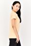 Women Sportswear Fit Short Sleeve Training T-Shirt, Peach - 2